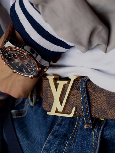 louis vuitton belt outfit men